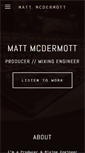 Mobile Screenshot of mattmcdermott.net