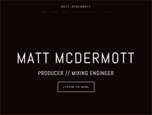 Tablet Screenshot of mattmcdermott.net